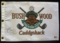 Chevy Chase Autographed Bush Wood Golf Pin Flag from Caddyshack