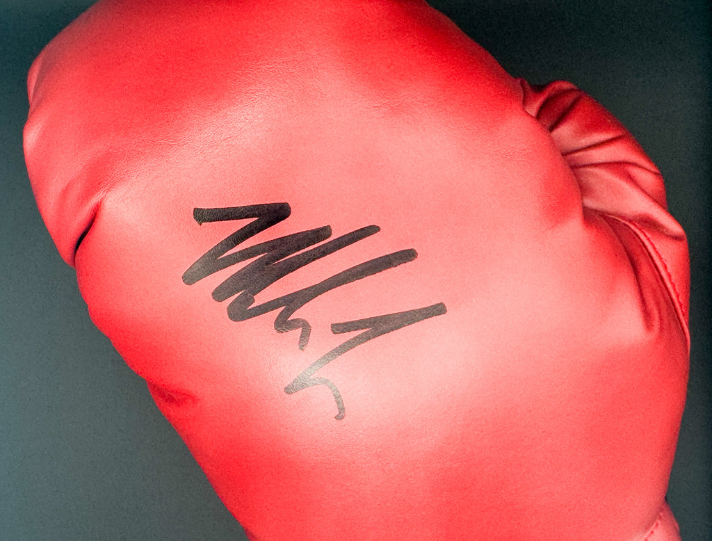 Mike Tyson Autographed Left Handed Glove with Fetterman Sports Authentication