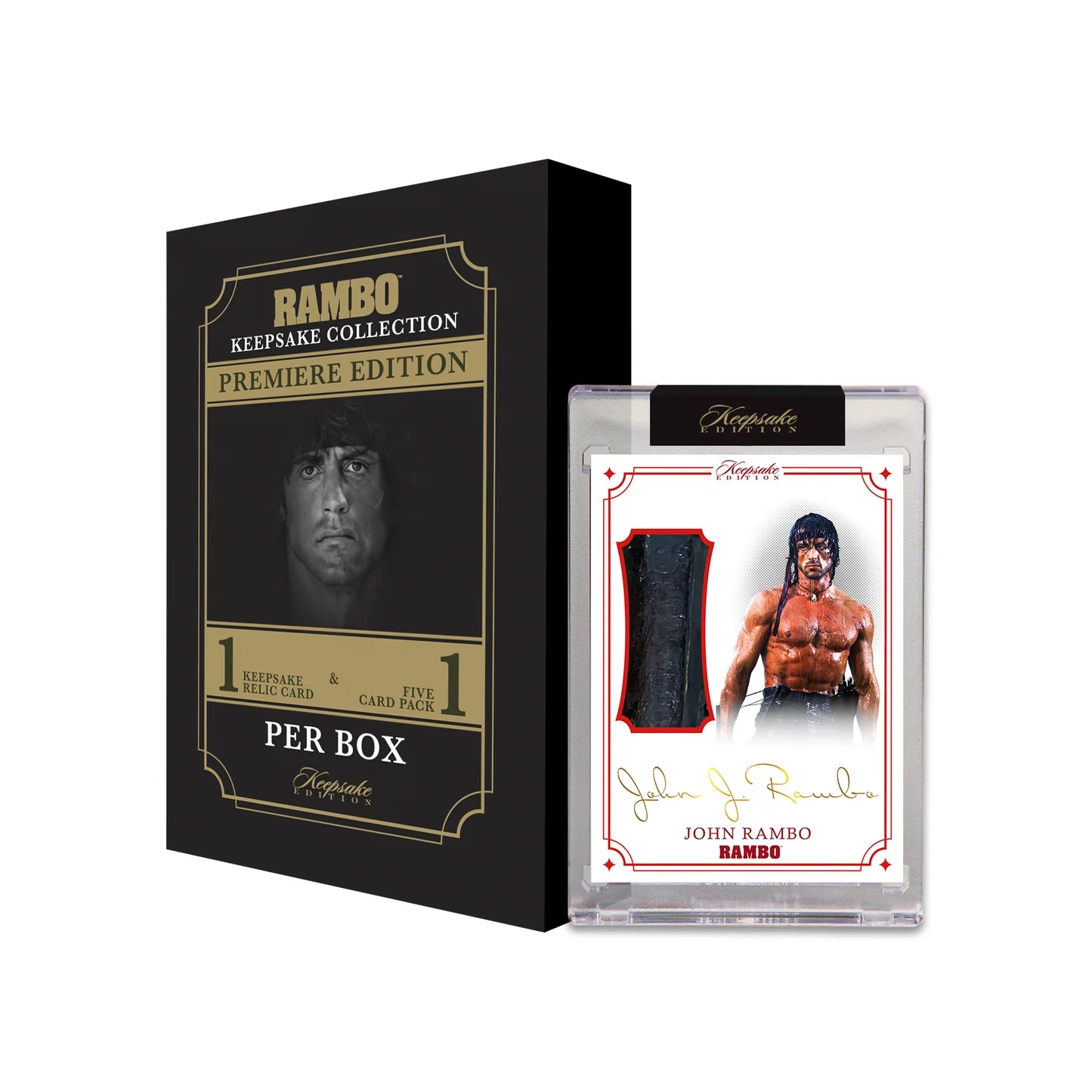 Rambo Keepsake Premiere Collection Box (Memorabilia Trading Card)