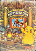 Authentic Pokémon 35mm Film Cell from Pikachu's Vacation in FSA Custom Card Holder (🎬 Features Aipom, Raichu, Marill, and the iconic playground scene)