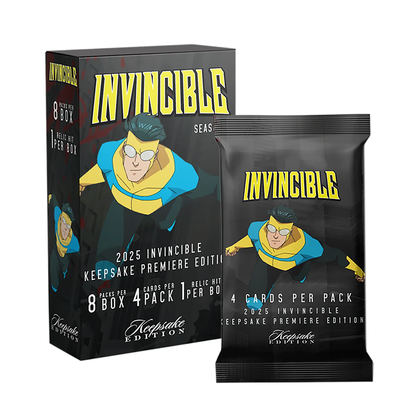 2025 Invincible Season 1 Keepsake Premiere Blaster 8 Pack Box