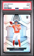 2024 PANINI MOSAIC SILVER #312 BO NIX ROOKIE RC PSA 9