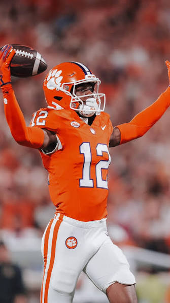 Bryant Wesco Jr Autographed Orange Clemson Jersey, Prime Time SOA