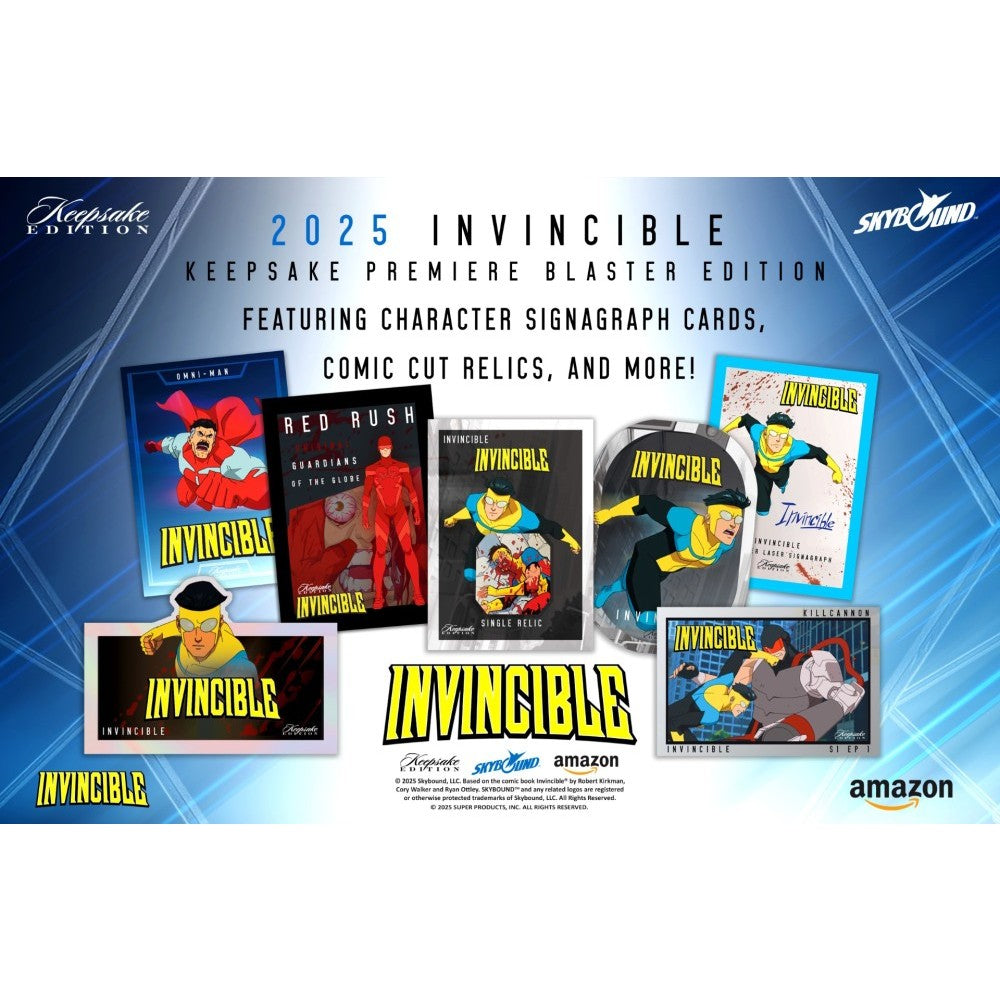 2025 Invincible Season 1 Keepsake Premiere Blaster 8 Pack Box