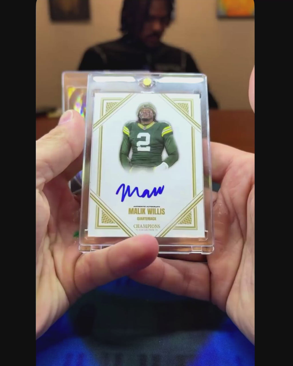 MALIK WILLIS Champions Collection ON CARD AUTO JSA Witness Certification