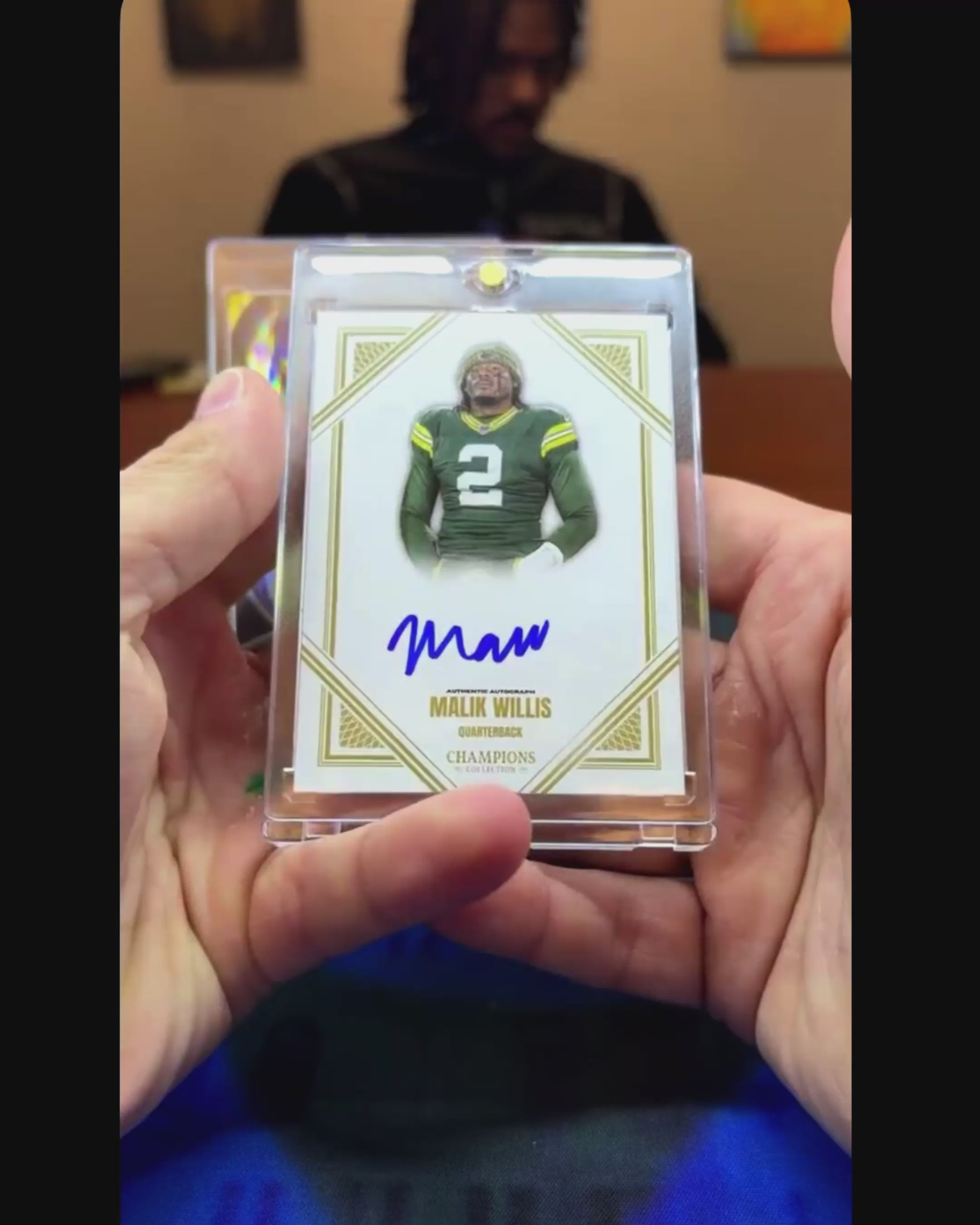 MALIK WILLIS Champions Collection ON CARD AUTO JSA Witness Certification