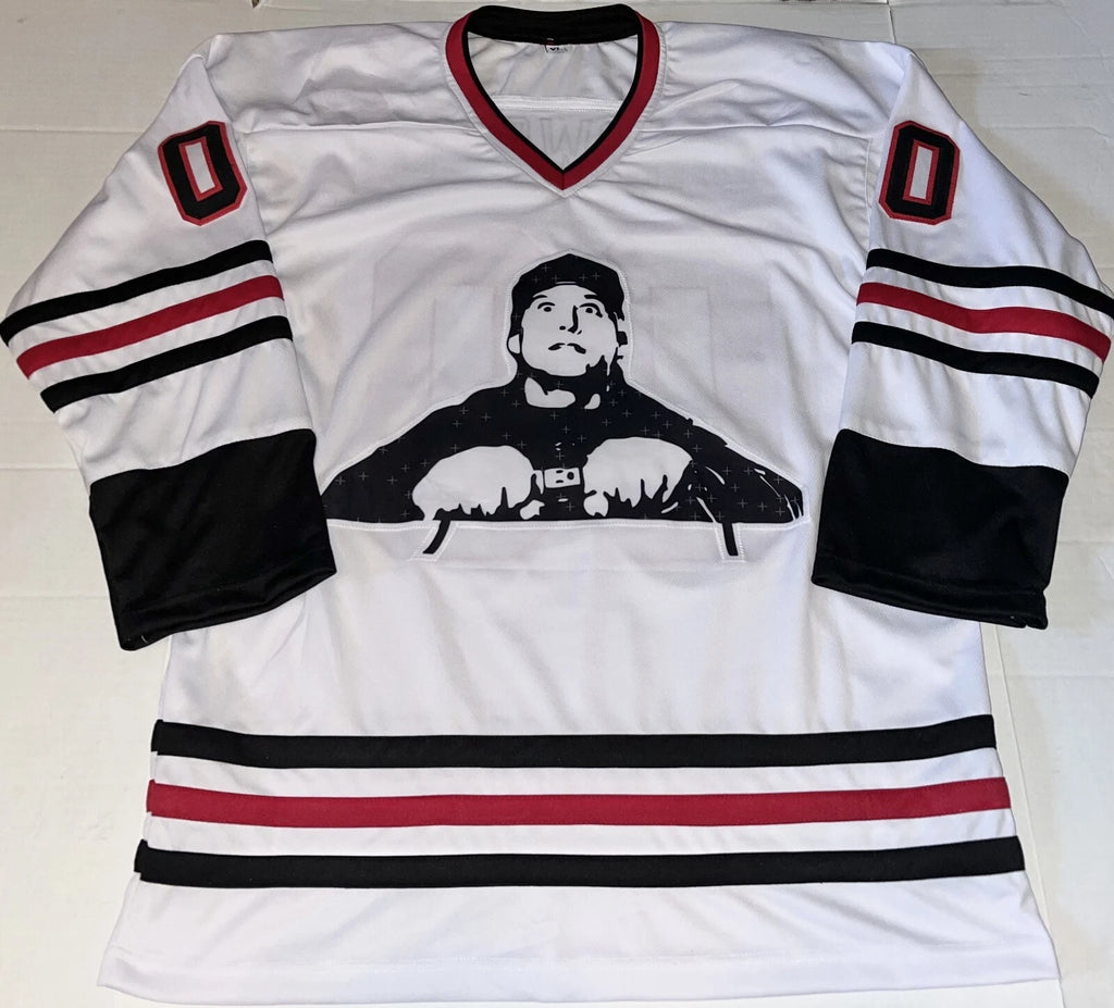 Chevy Chase & Beverly D'Angelo Dual Autographed *Custom* Griswold Blackhawks-Style #00 Jersey – COA