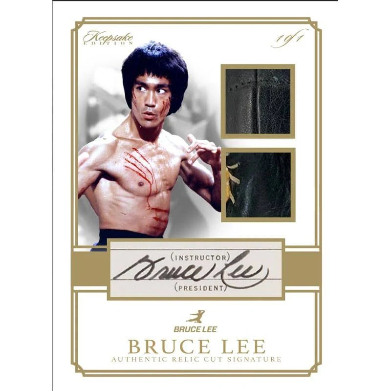 Keepsake BRUCE LEE 50th Anniversary Kaleidoscope Edition Factory Sealed HOBBY Box with (2) RELICS
