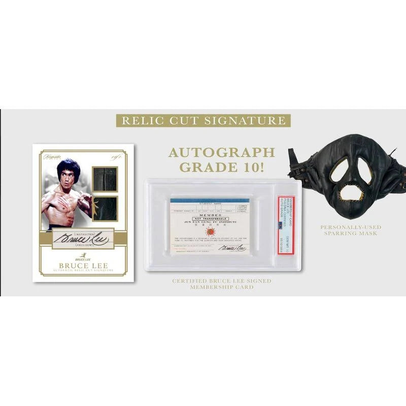 Keepsake BRUCE LEE 50th Anniversary Kaleidoscope Edition Factory Sealed HOBBY Box with (2) RELICS