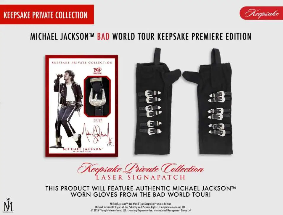 2025 Keepsake Michael Jackson Bad World Tour Collection Hobby
