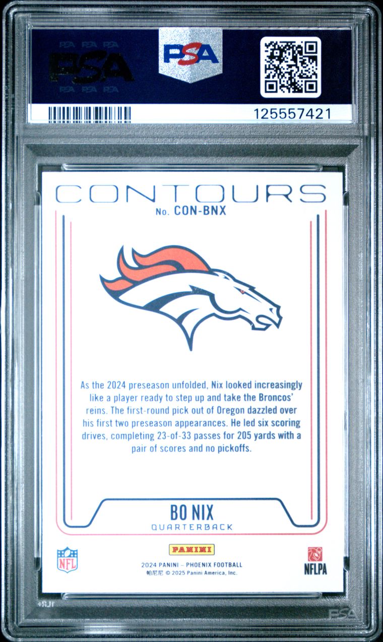 2024 PANINI PHOENIX CONTOURS #CONBNX BO NIX ROOKIE RC PSA 10